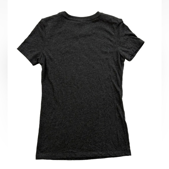 ‘I’m With The Band’ Rhinestone T Shirt in Dark Charcoal Grey, NWOT New- Size XS - Picture 4 of 6